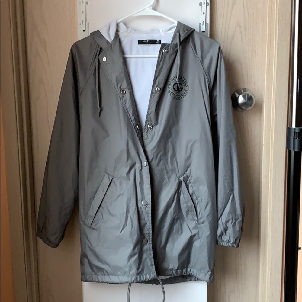 Zumiez OBEY windbreaker jacket size XS